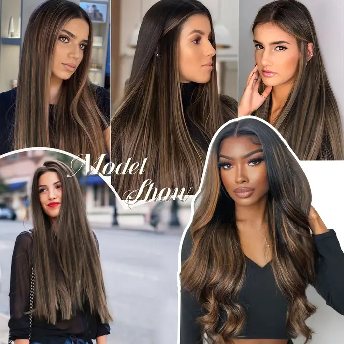 7 pièces pince sans couture dans les Extensions de cheveux