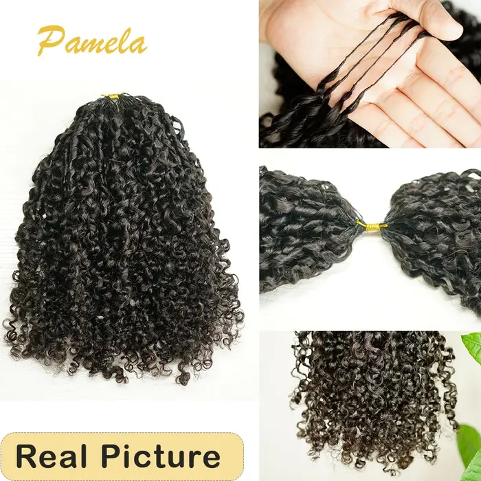 Extensions de cheveux humains au Crochet pré-séparés sans nœuds