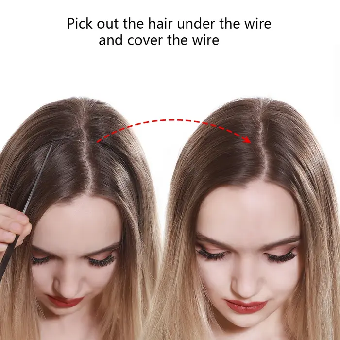Extensions de cheveux synthétiques sans Clips
