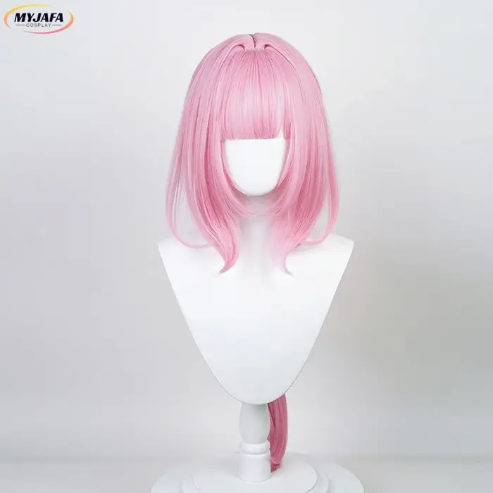 Perruque Cosplay Anime Impact 3 Elysia avec Frange