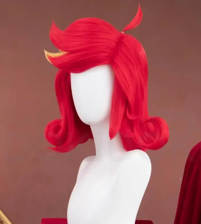 Cosplay Niffty perruque Anime fête Halloween noël carnaval perruque rouge