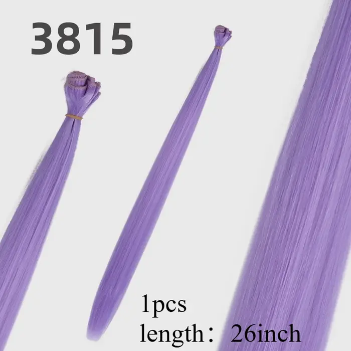 Perruque de Cosplay violette pour femmes, cheveux longs et lisses de 26 pouces, 13x4, naissance des 