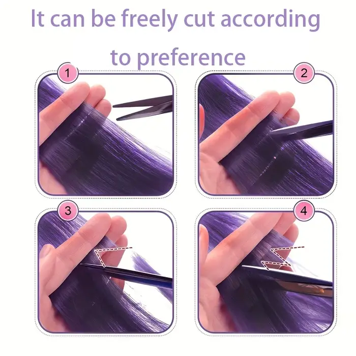 Extensions de cheveux synthétiques à clips