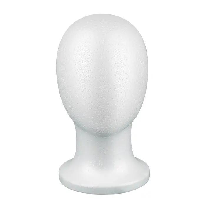 Support de perruque en mousse blanche, 1 pièce, tête de Mannequin pour perruque, porte-chapeau pour