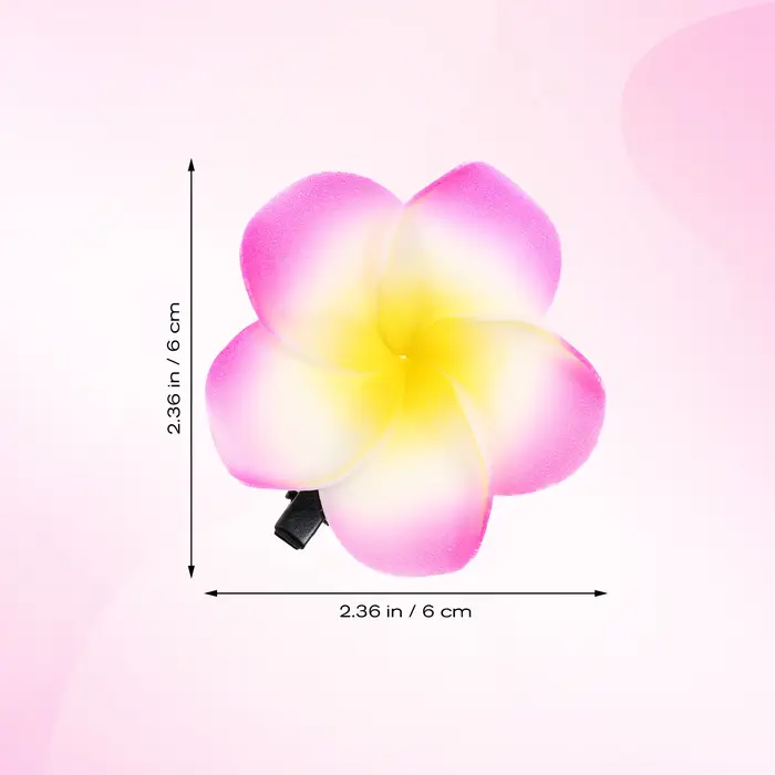 Eva Plumeria pinces à cheveux 12 pièces pince