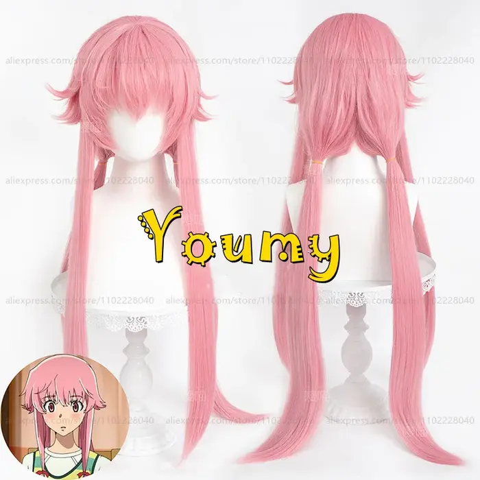 Gasai YLOT-Perruque Cosplay Anime pour Femme