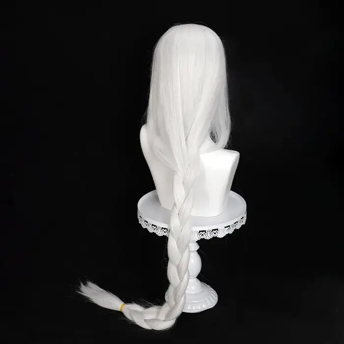 Reine perruque Anime TO BE HERO X Cosplay femmes 100 cm cheveux blancs