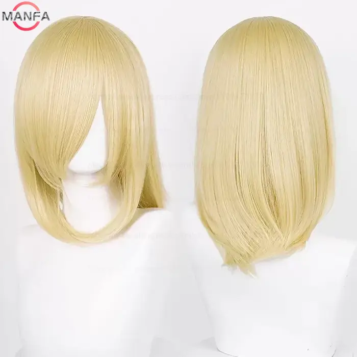 Perruque de Cosplay synthétique moyenne de base