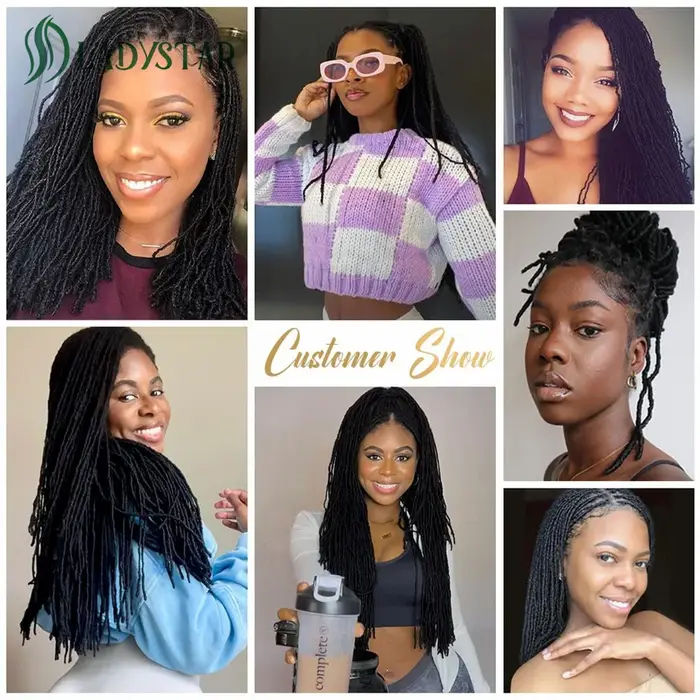 0.2 cm Microlocs 100% Extensions de cheveux humains Dreadlock pour hommes femmes enfants