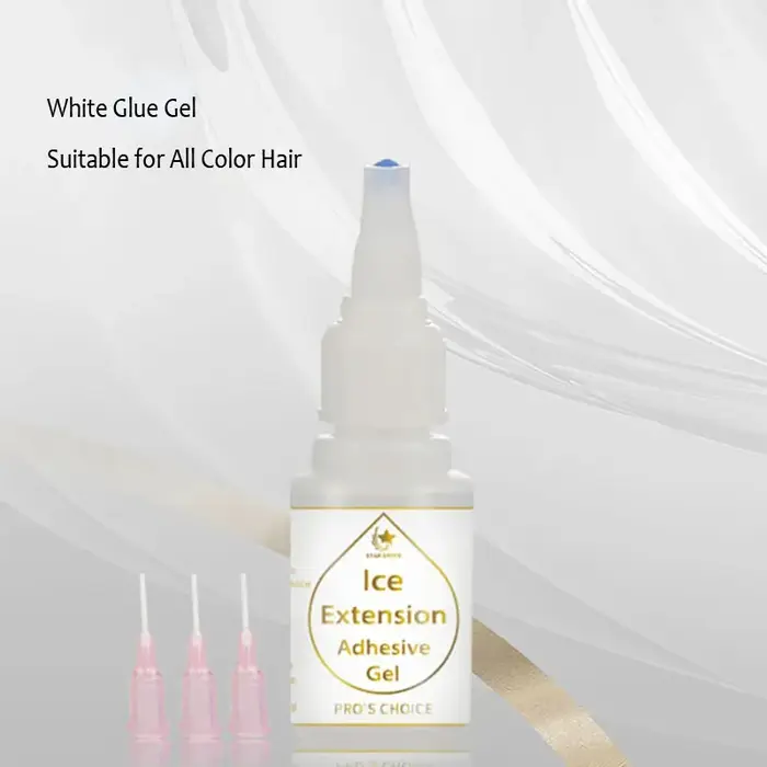 Kit de Gel de colle pour extensions de cheveux, pour liaison à froid, Kit d'adhésif et de dissolvant