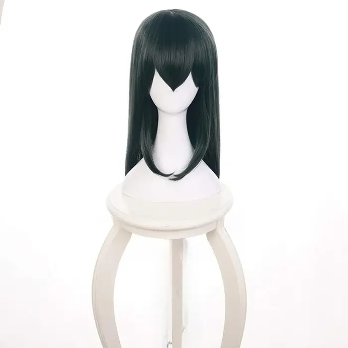 Perruque vert foncé My Boku No Hero Academia Tsuyu Asui pour cosplay