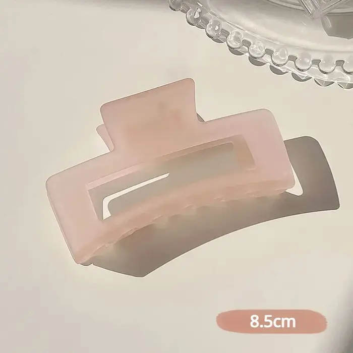 Pince à cheveux en plastique Transparent pour femmes et filles