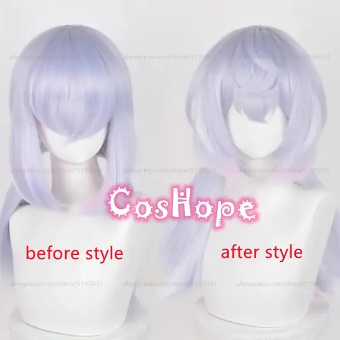 Fontaine Sigewinne-Perruque de Cosplay Synthétique