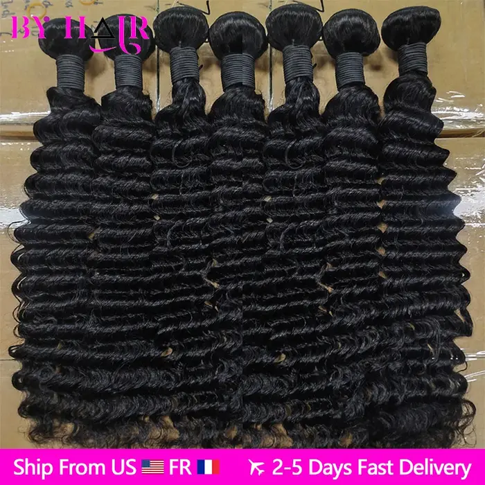 Tissage Humain Hair 28 30 32 Pouces Deep Wave