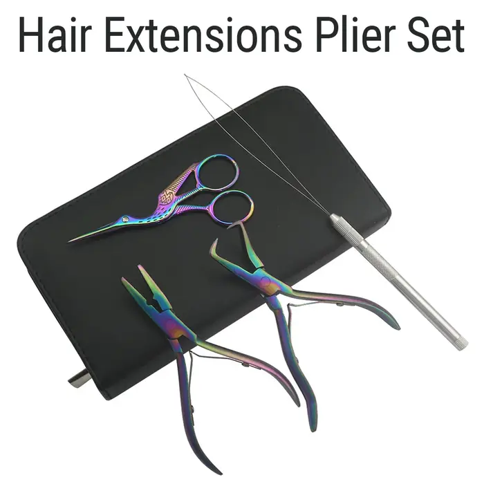 Kit de pinces d'extension de cheveux multifonctions
