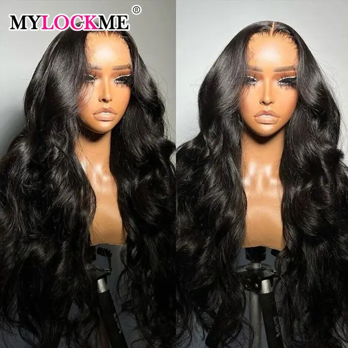 Perruque Lace Front Wig Body Wave Brésilienne Naturelle, Cheveux Humains, 13x6, Pre-Plucked, 36 38 P