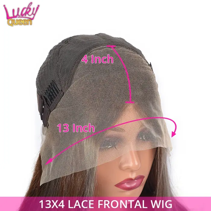 Perruque Lace Closure Wig 5x5 100% Naturelle, Cheveux Humains, Pre-Plucked, Transparent, 13 Age, à R