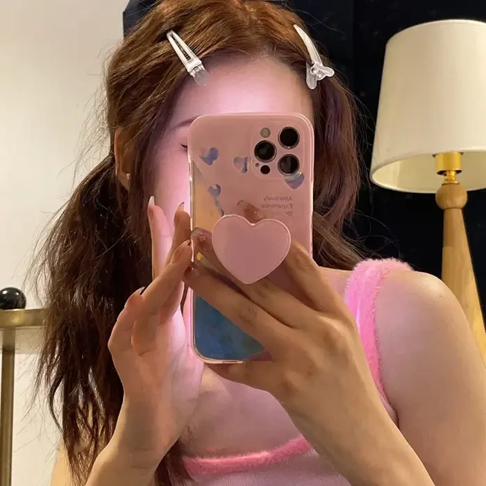 Pinces à cheveux colorées givrées en bec de canard