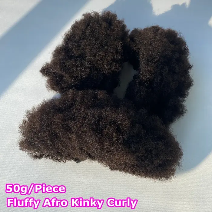 Paquets de cheveux humains bruts vierges moelleux Afro crépus bouclés Extensions de tissage de cheve