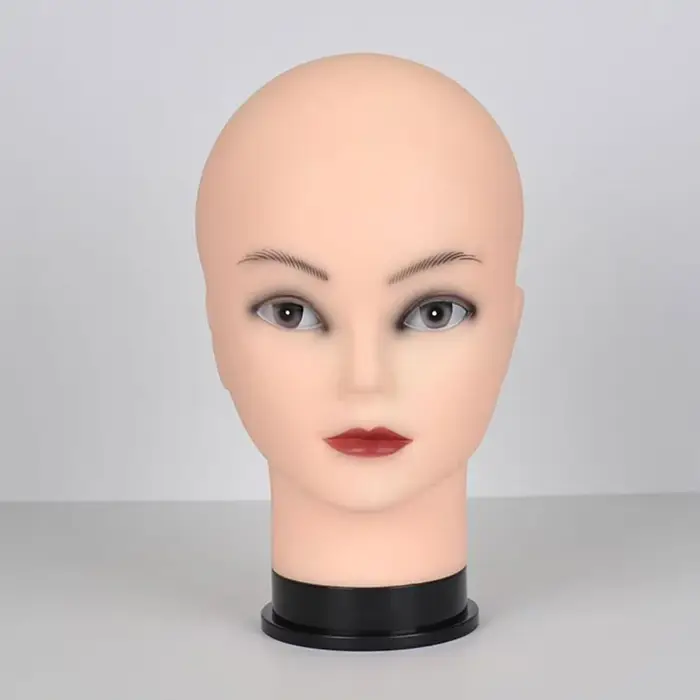 Tête de mannequin pour affichage et formation de perruques – Parfaite pour la pratique du coiffeur, 