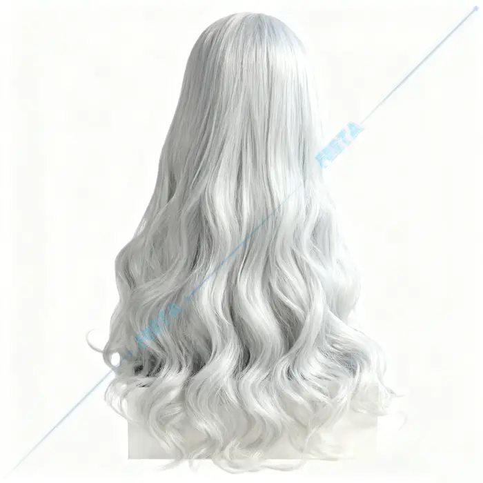 Clea Clair Obscur expédition 33 Cosplay perruque Dessendre femmes argenté blanc cheveux longs Simple élégant légèrement