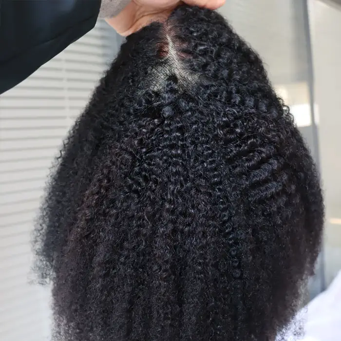 Perruque de cheveux humains Remy Afro Kinky Curly Style