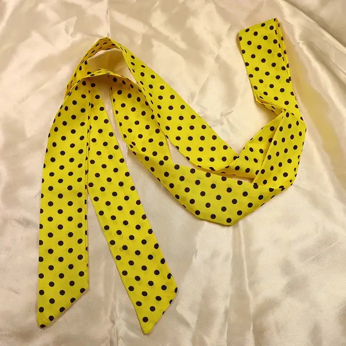 Mode point ruban foulard en soie femmes mince cou foulards dame petits châles Bandana étroit femme