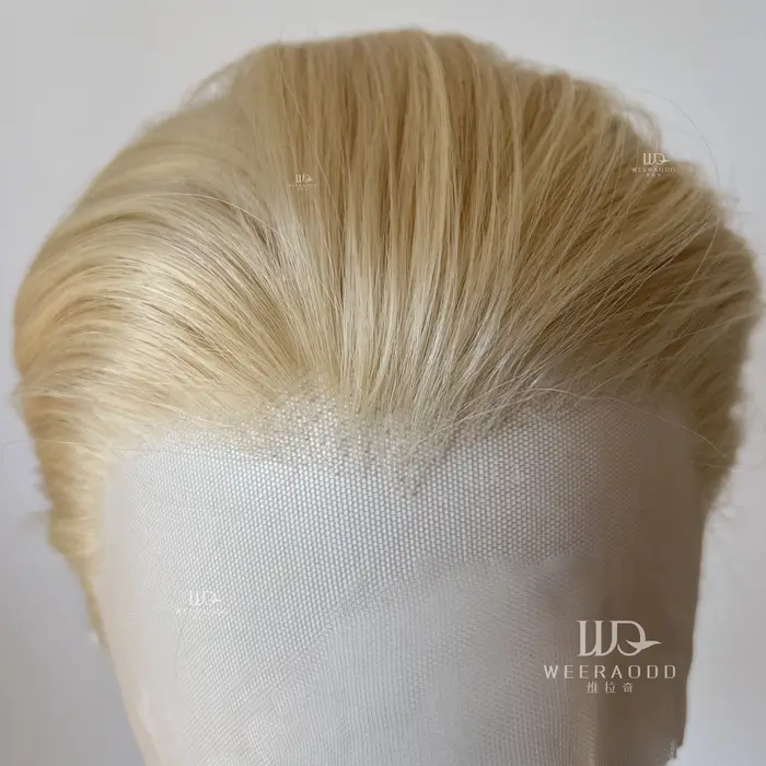 Perruques Bob blondes claires de 8 pouces, perruques courtes 13*4 synthétiques de haute qualité rési