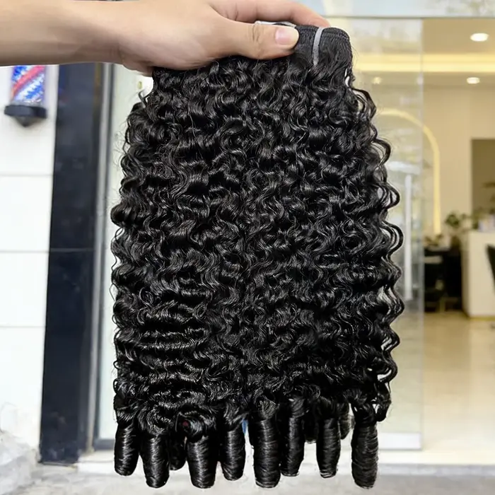 Extensions de Cheveux Bouclés Birmans Vierges Non Traités, 28-30 Pouces, 1, 3 ou 4 Paquets, avec Bou