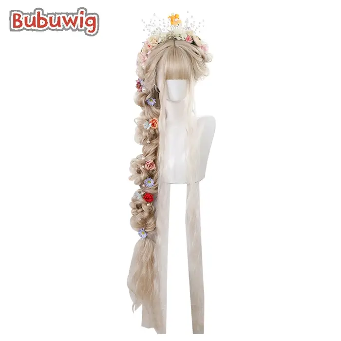 Bubuwig – perruque synthétique longue bouclée