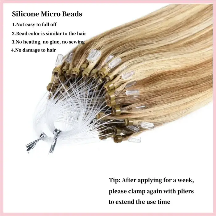Extensions de cheveux avec anneau Micro boucle