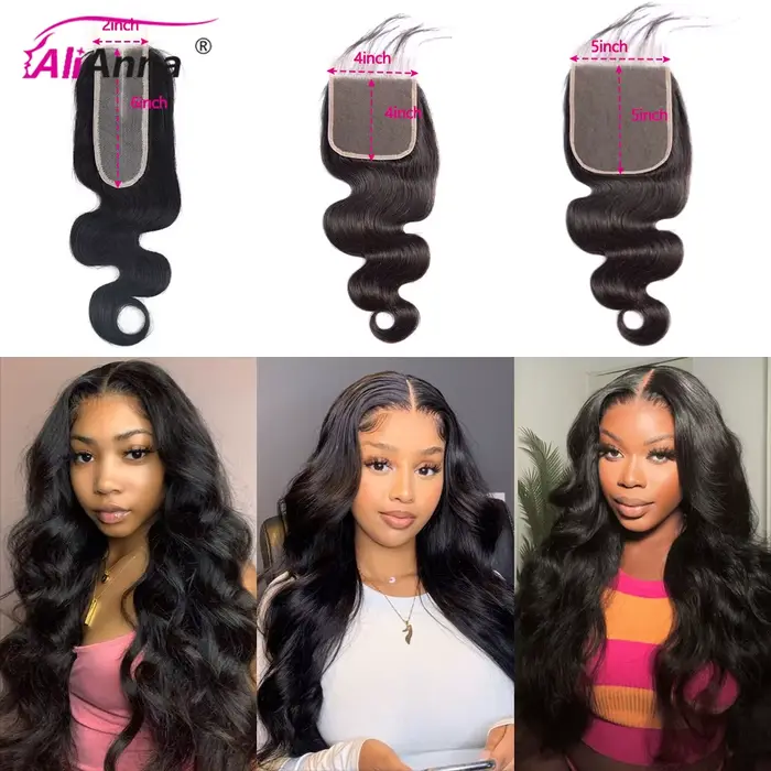 Tissage Cheveux Humains 24 26 28 Pouces Bouclé Mèches Avec Closures 4x4 2x6 5x5 Lace Closure Human H