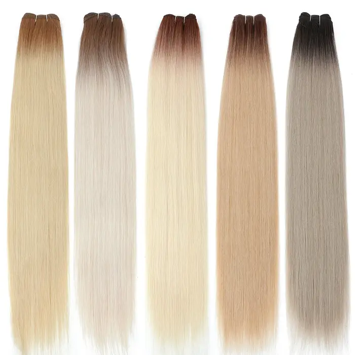 Extensions de cheveux synthétiques lisses Bio