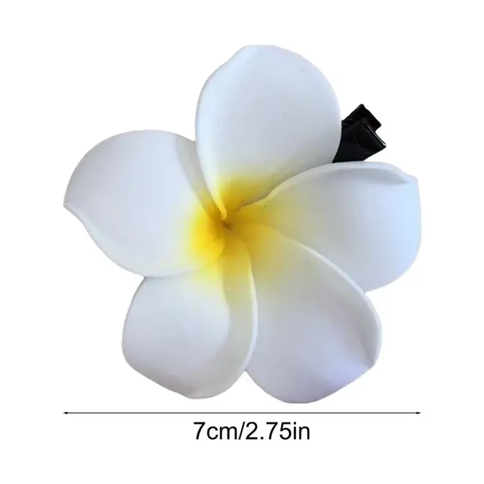 Pince à cheveux Plumeria, pince à cheveux Frangipani pour mariage, jolies pinces à cheveux fleur de