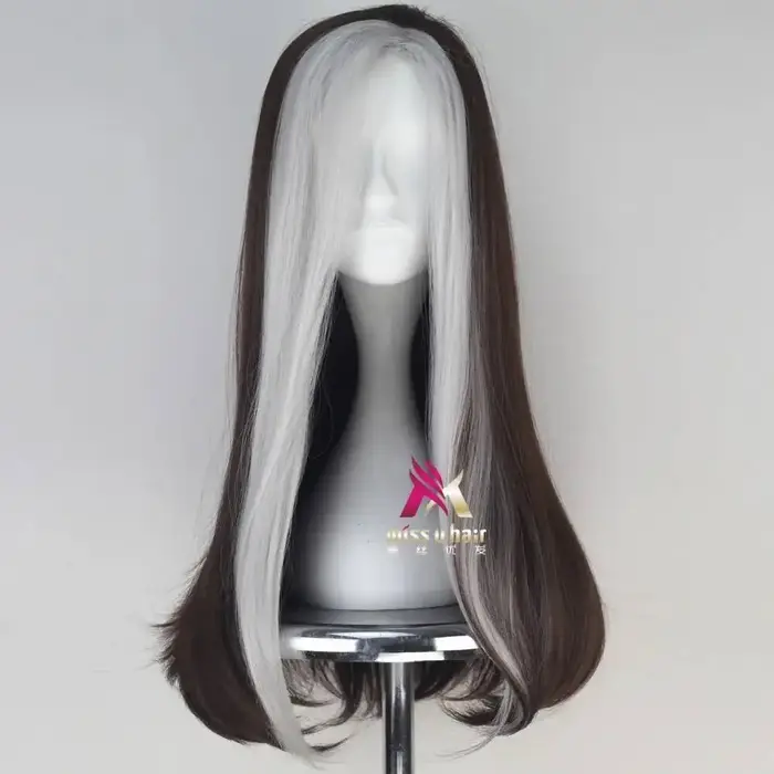 Anna Marie perruque Rogue jouer Poseidon cheveux bande dessinée Cosplay Halloween Costume synthétique fibres réfractaires perruques