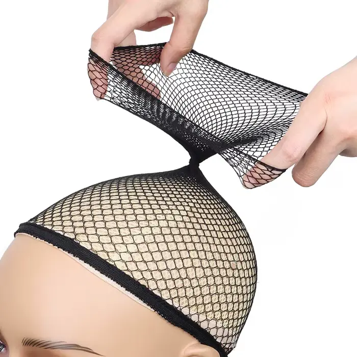 Filets à cheveux bonne qualité maille tissage noir perruque filet