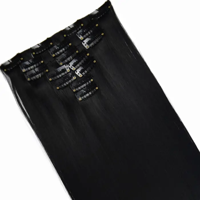 TOPREETY résistant à la chaleur B5 fibre synthétique 130gr pince droite dans les Extensions de cheve