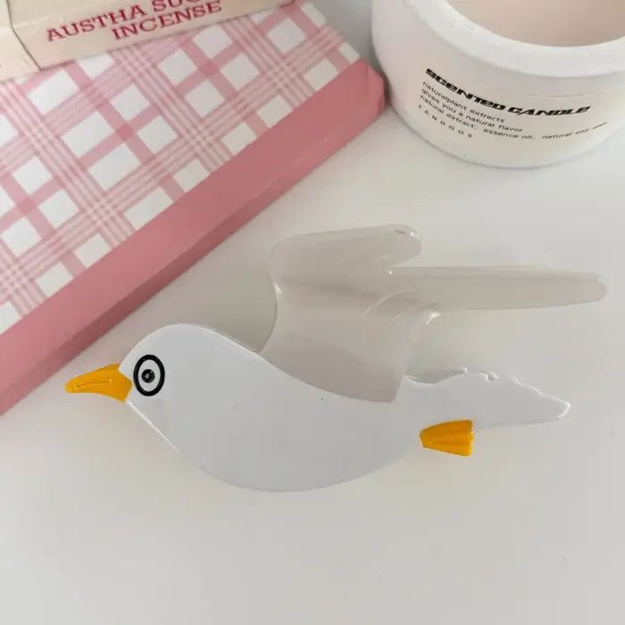 YJL 2026 NOUVEAU Pince à Cheveux Créative Série Oiseaux (Pigeon, Mouette) en Acétate – Pinces à Chev