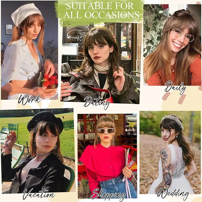 Extensions de faux cheveux à clipser avec clips invisibles