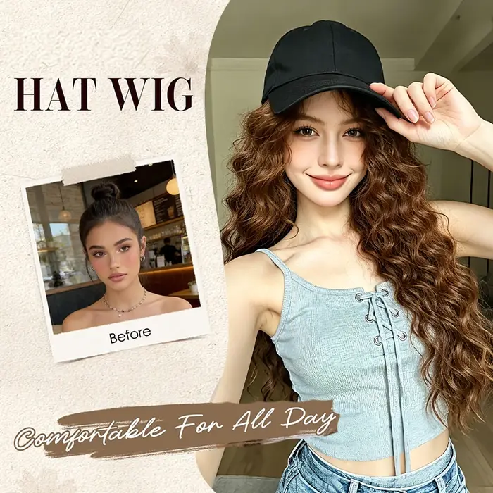 Casquette Perruque pour Femme