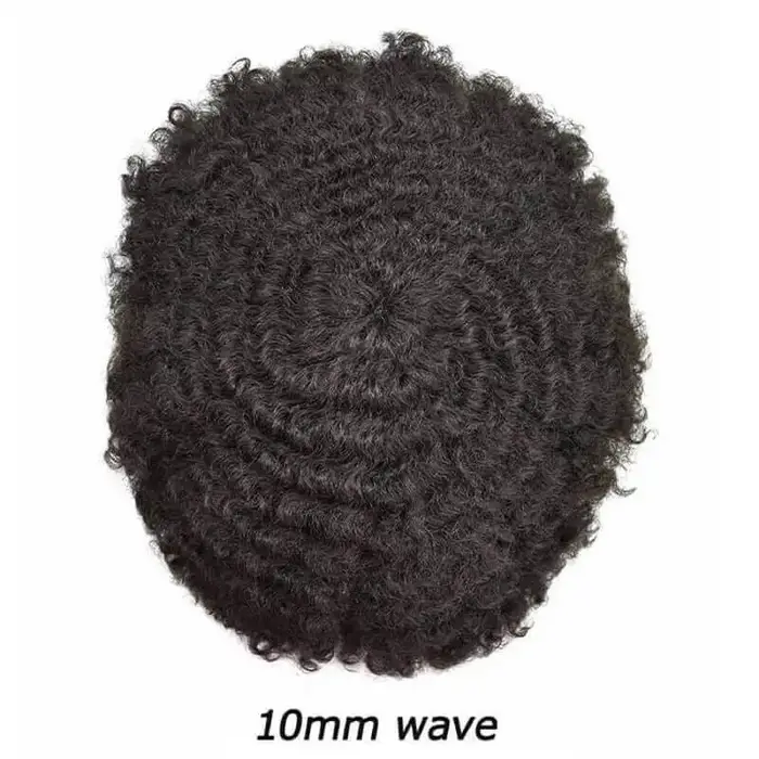 Prothèse capillaire pour homme Afro Toupee