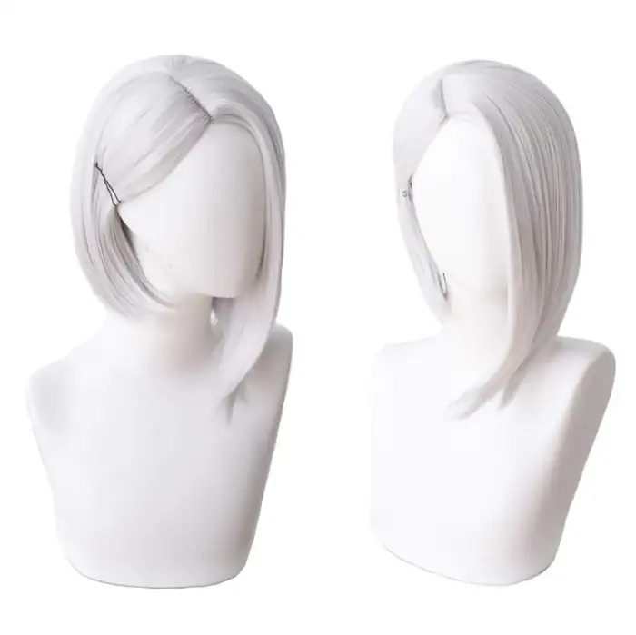 Perruque Cosplay Courte et Droite pour Femme