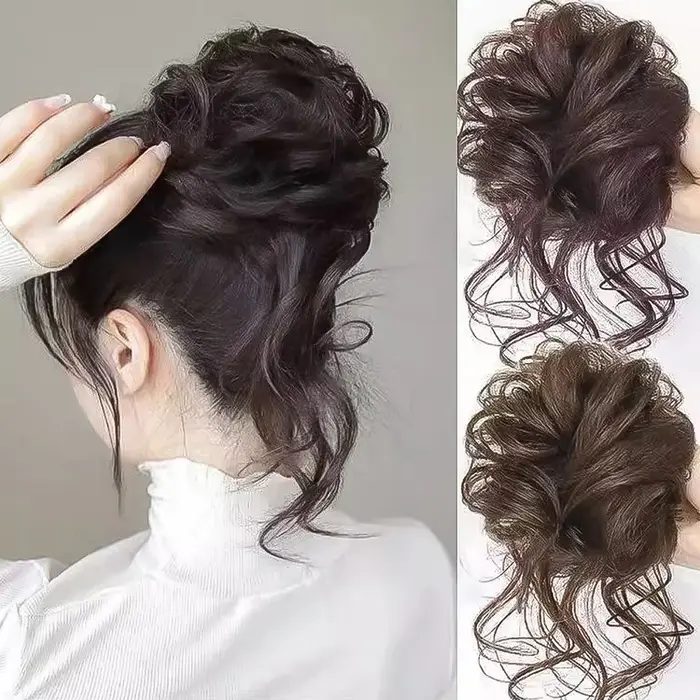 Extension de Chignon synthétique en désordre