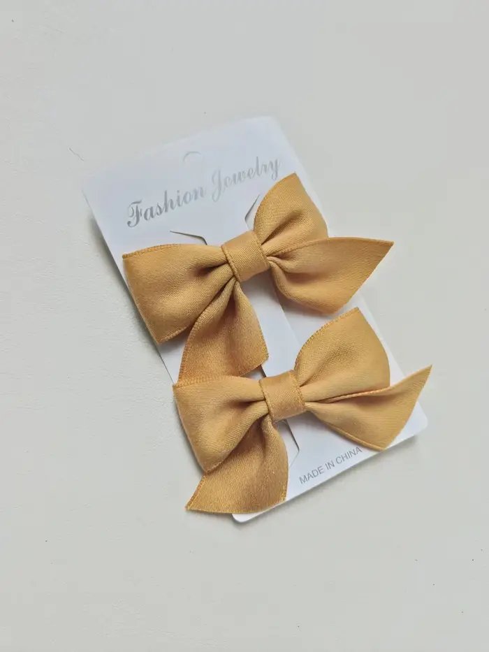 Barrettes à nœud bleu, 2 pièces