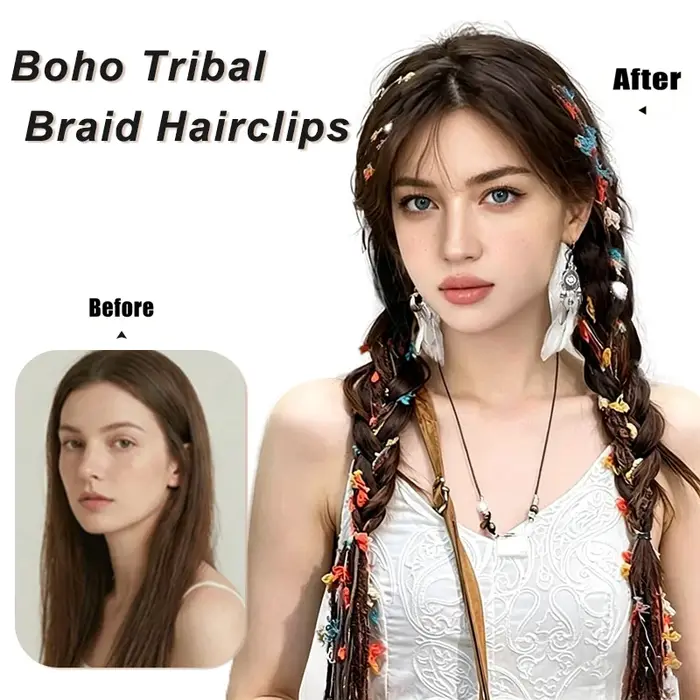 Extensions de cheveux tressés à la main de 24 pouces