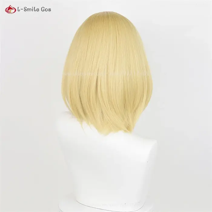 Anime Annie Leonhart Cosplay perruque 36 cm doré femme Titan