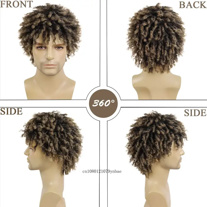 Perruque Dreadlock synthétique pour hommes