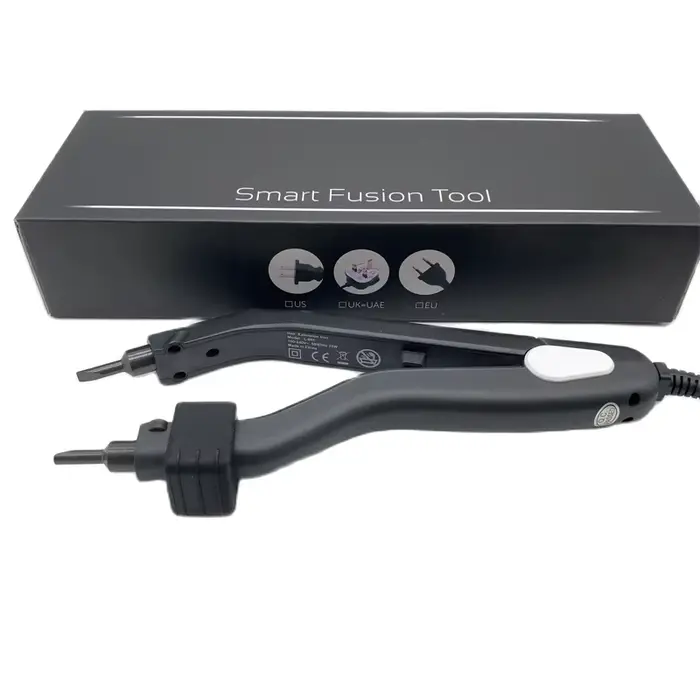 KIT de connecteur de cheveux de chaleur noire 220 degrés L-601 fer à chaleur contrôlable à la tempér
