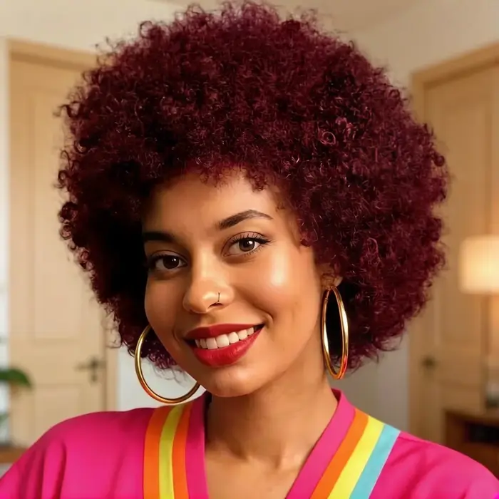 Perruque courte en cheveux humains naturels noirs 4A/4B Afro Kinky Curly - entièrement fabriquée à la machine