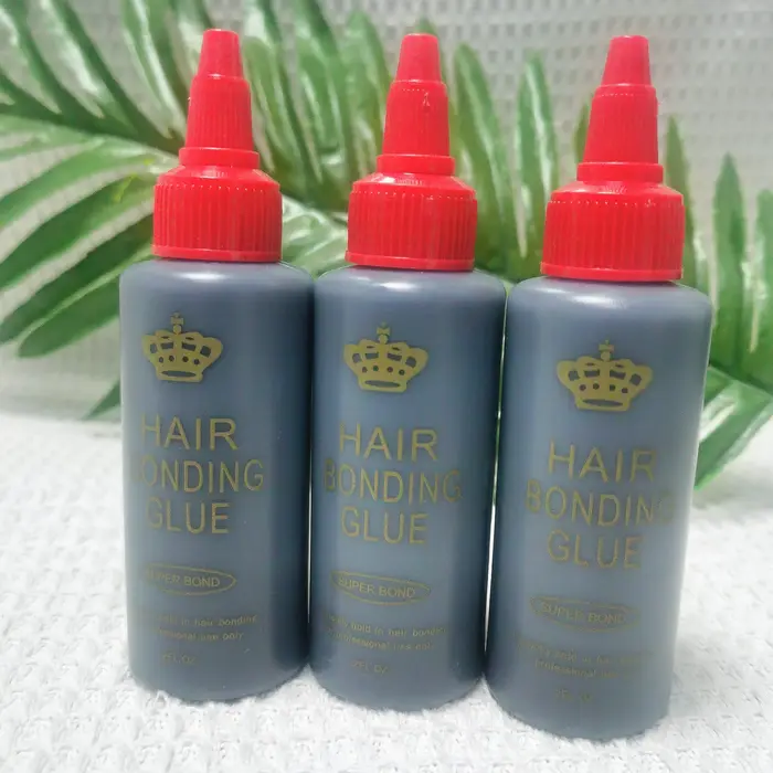 Colle pour tissage de cheveux noire 1 oz/2 oz/4 oz 30 ml/60 ml/118 ml